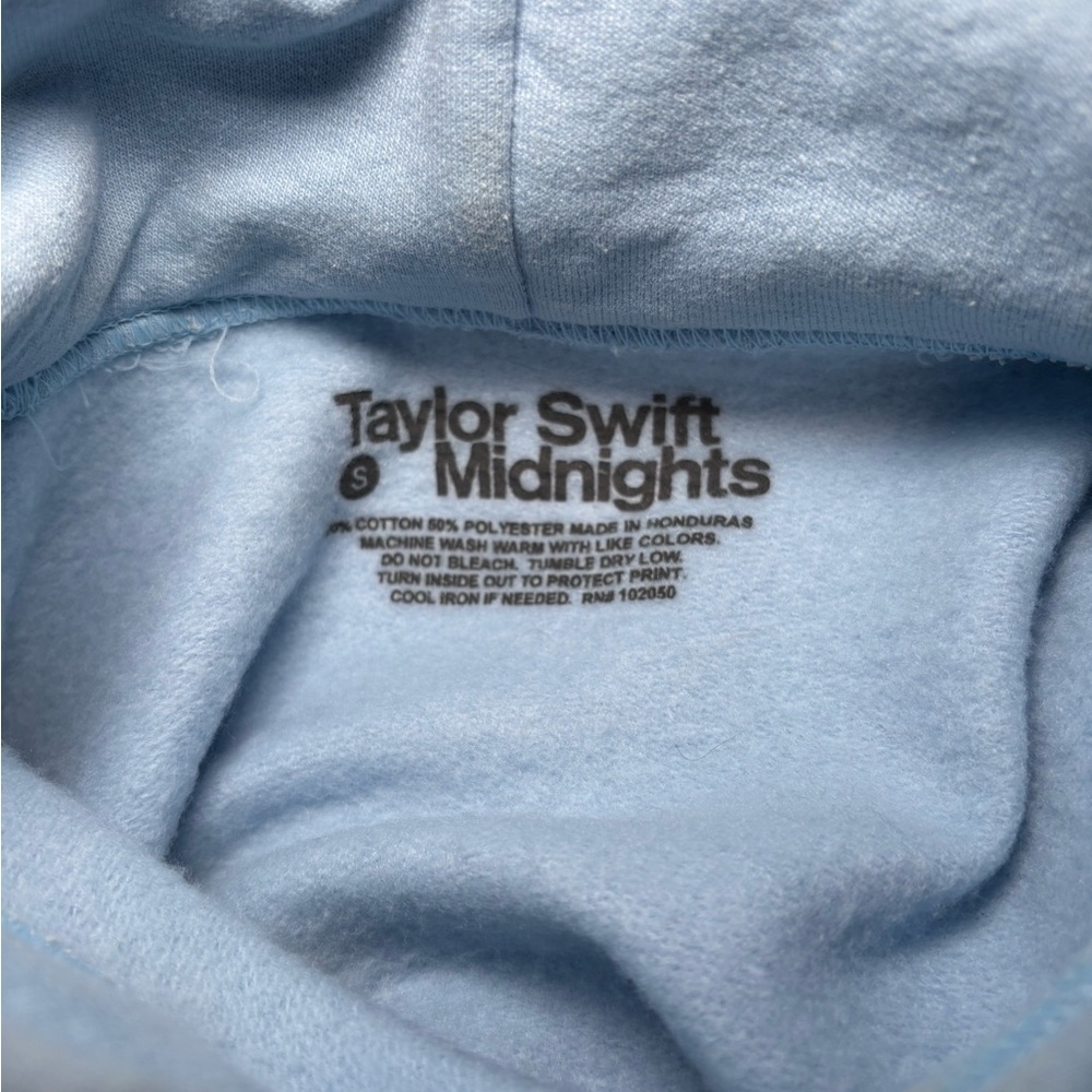 Taylor Swift Light Blue Midnights Hoodie - Picture 2 of 4